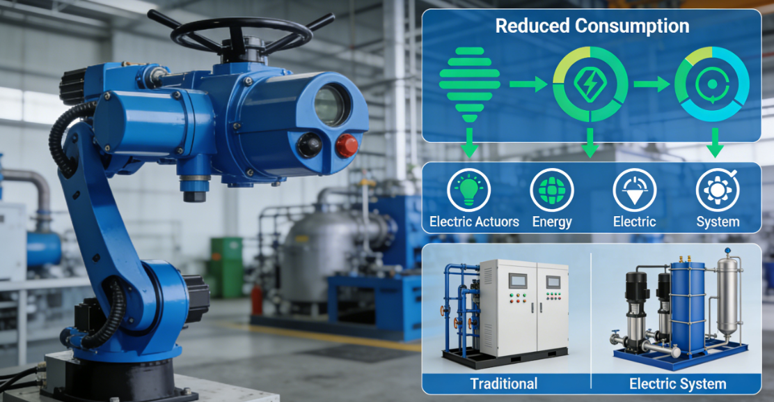 How to Reduce Energy Consumption with Electric Actuators