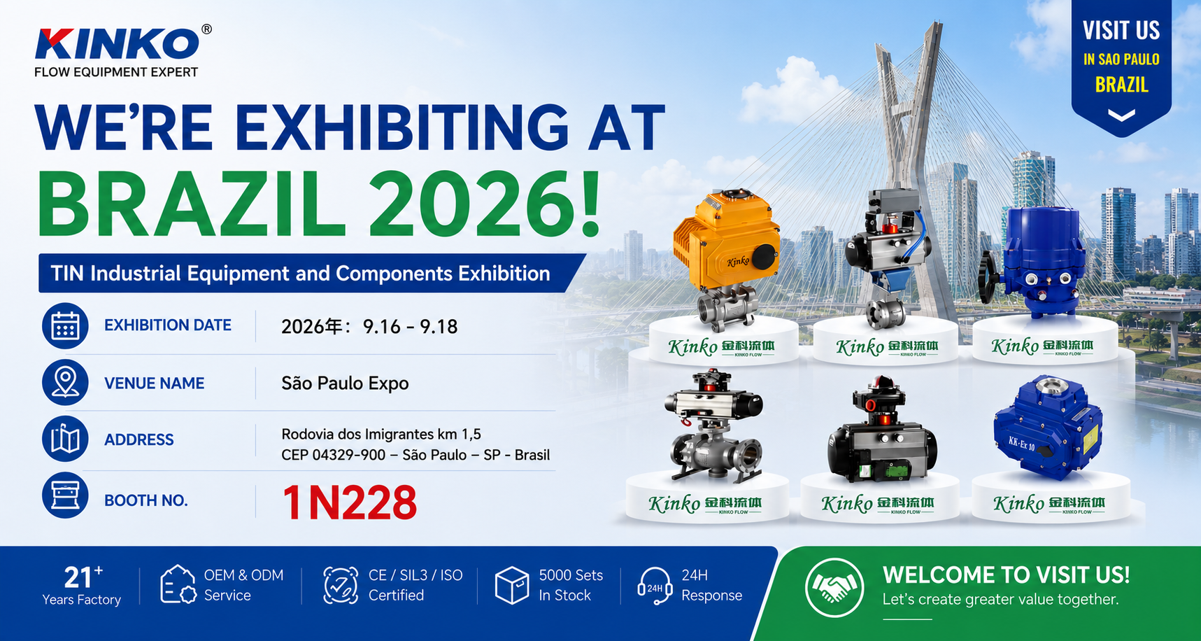 KINKO Will Attend TIN Industrial Exhibition 2026 in S&atilde;o Paulo, Brazil